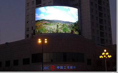 Aluminum Curved Led Display Full Color Circle Shape 8000nits Brightness