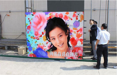 Wall Mounted IP65 Led Advertising Billboard , 1/4 scan Full Color Led Signs Outdoor