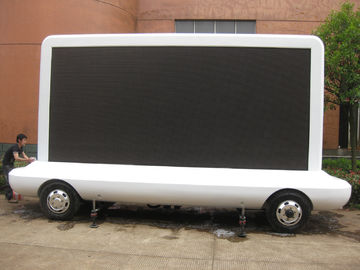 220V / 50HZ P10 IP65 Electronic Moving Video Led Mobile Billboard on Vehicles For Exhibition