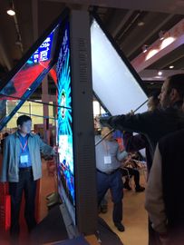 Outdoor LED P6 ad player asvertising billboard,55inch stand alone,good quality