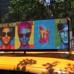 3G Wireless Wifi Taxi LED Display Full Color Double Sides Bus Led Display Screen