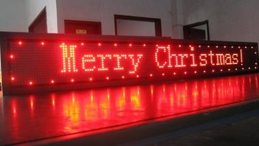 CE Advertising Single Color Led Digital Scrolling Sign modules Dustproof AC220V / 110V
