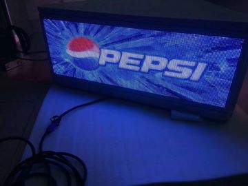 buy Three sided digital top Taxi LED Display surpport USB/3G/WIFI , Steel / Aluminum Material online manufacturer