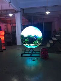 buy SMD P4 Indoor Full Color Sphere Led Display Curved Led Panel Ball Shaped online manufacturer