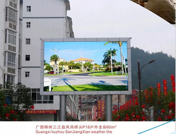 buy Waterproof Full Color Outdoor Advertising Led Display P10 1R1G1B , Aluminum or Iron online manufacturer
