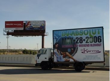 buy SMD5050 Led Mobile Billboard P10 / full color truck outdoor advertising led display online manufacturer