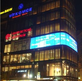 buy P10 Transparent Indoor Led Display Glass Screens For Glass Building Advertising Video Wall online manufacturer