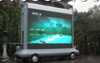 buy Electronic P10 IP65 1 R,1G,1B 5000K Led Truck Mobile Billboard Screens For Advertising online manufacturer